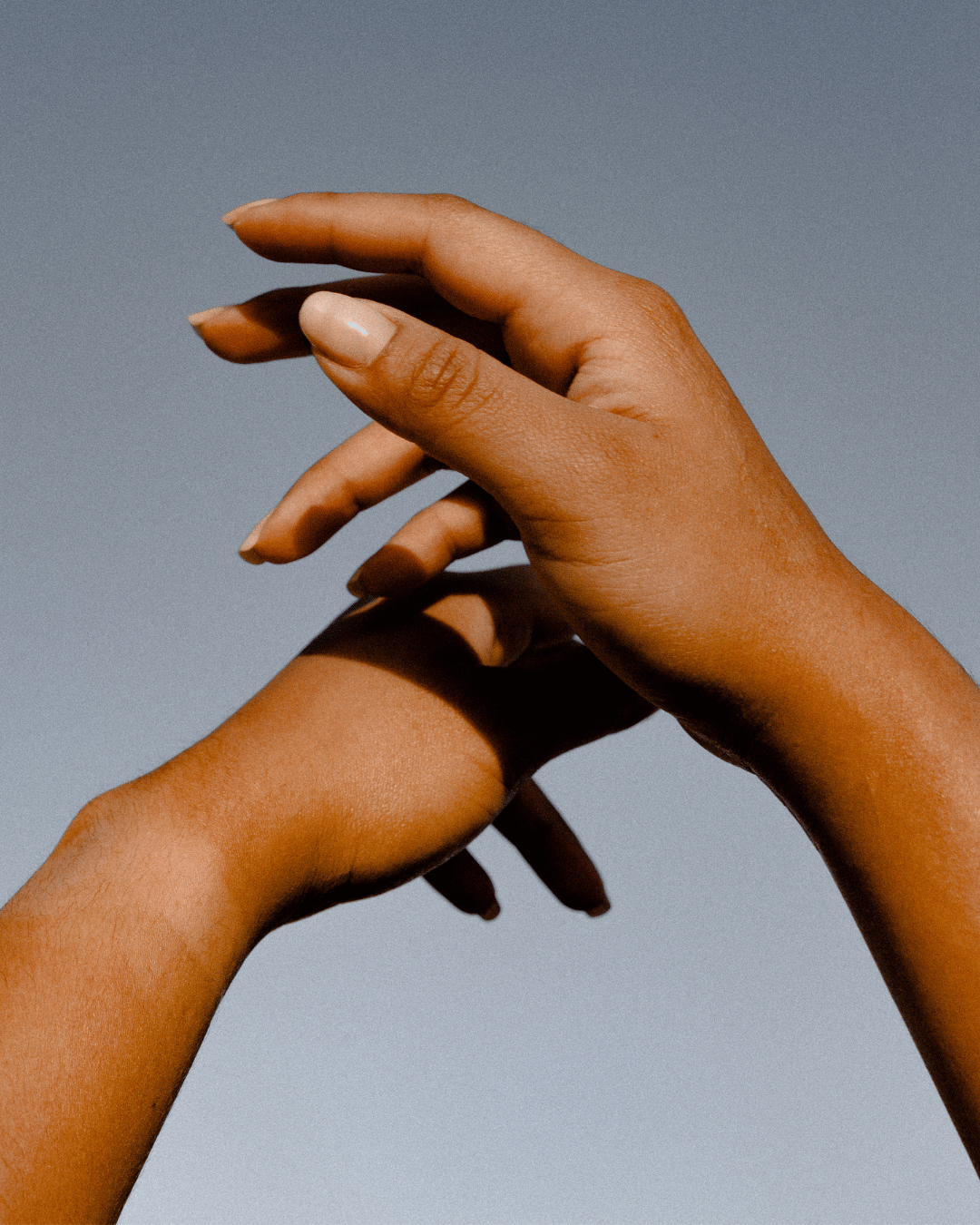 beautiful smooth hands in the sky