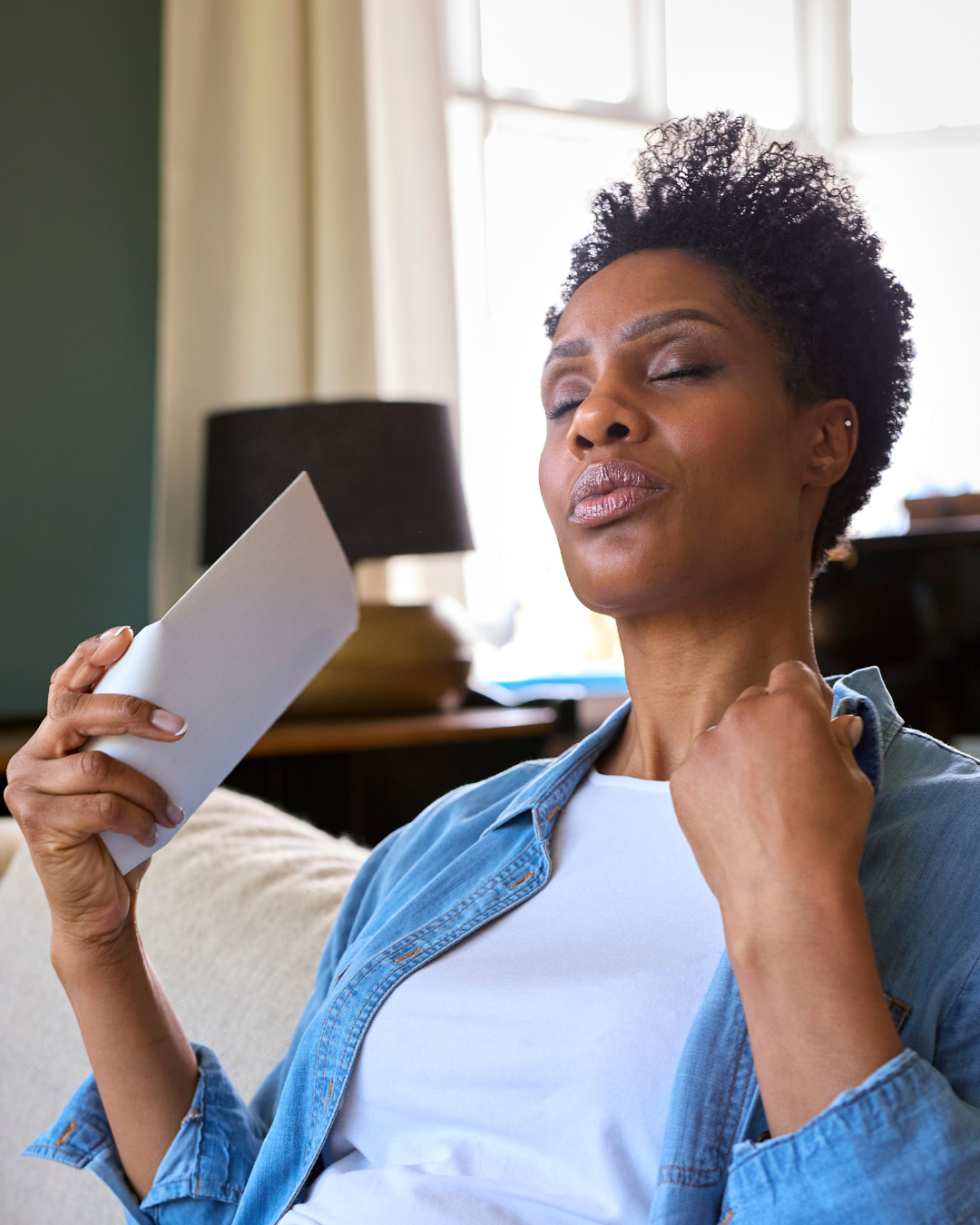 woman experiencing menopause