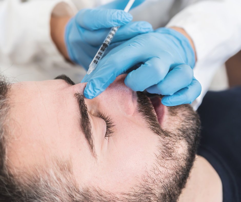 What is the process for getting nose filler injections at a UK clinic?